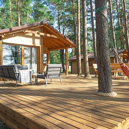 Sloneczny Domek Borsk Nr 2 I 15 - Nad Samym Jeziorem W Pierwszej Linii Bagian luar foto