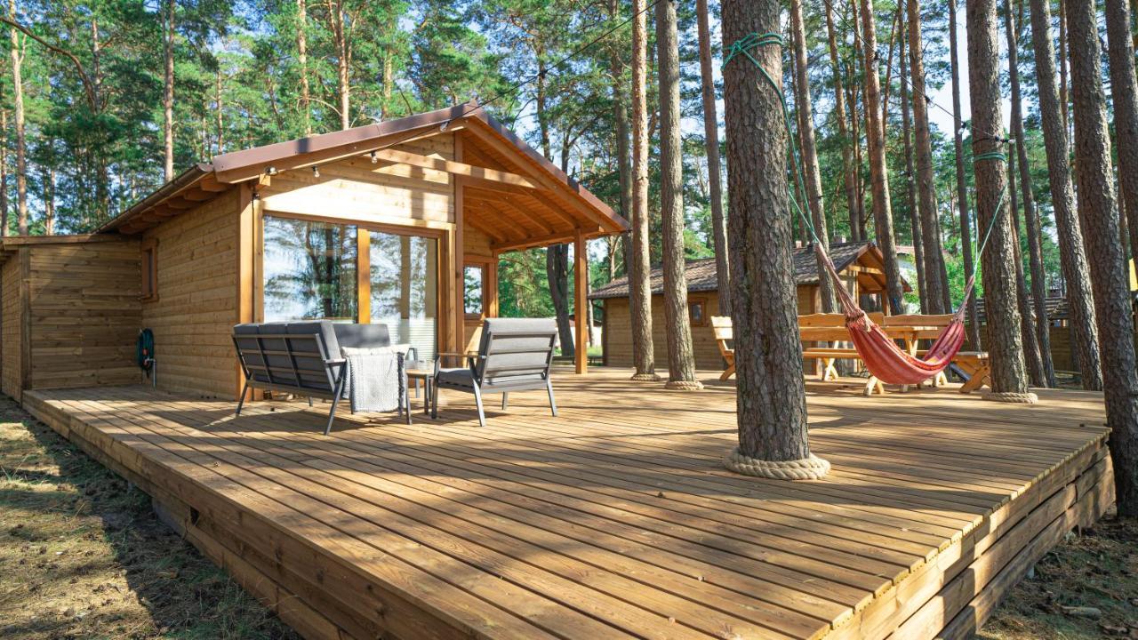 Sloneczny Domek Borsk Nr 2 I 15 - Nad Samym Jeziorem W Pierwszej Linii Bagian luar foto